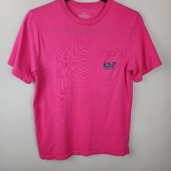 Vineyard Vines Other - Vineyard Vines sz L / 16 girls pink t-shirt whale logo cotton